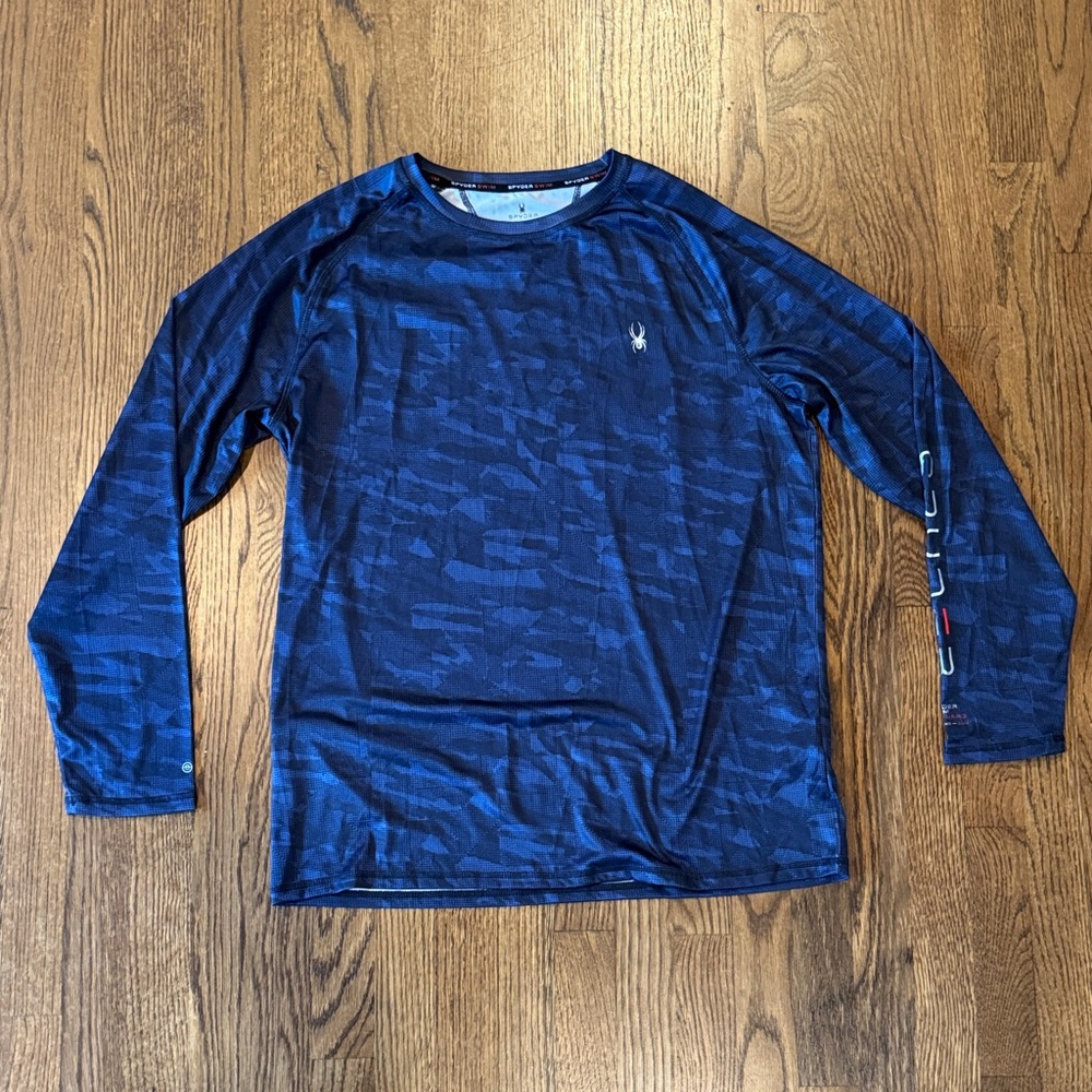 Spyder Men's Navy Long Sleeve UV Shirt